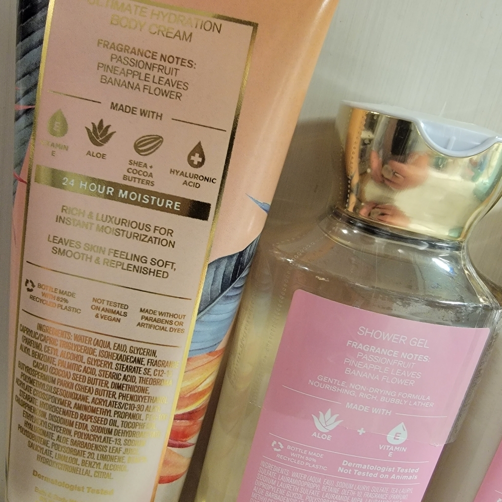 Bath & Body Works Bahamas Passionfruit & Banana Flower  Fragrance Bundle NEW! - Picture 13 of 13